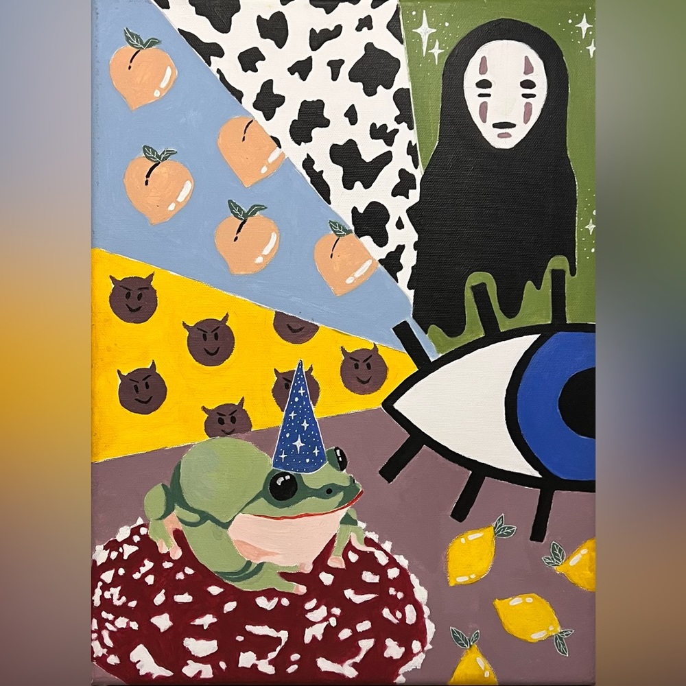 Handmade acrylic still life paintings each for $125
